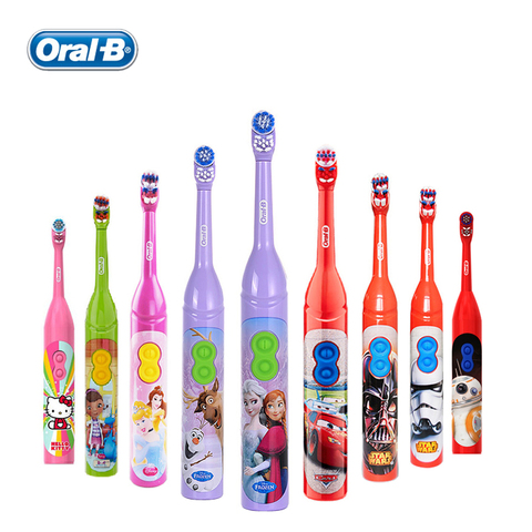 OralB-cepillo de dientes eléctrico para niños, cuidado de las encías, rotación, vitalidad, dibujos animados, salud Oral, cepillo dental suave, alimentado por batería ► Foto 1/6