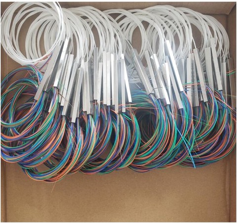 Divisor plc de fibra 1x2 1x4 1x8 1x16 color, divisor de fibra óptica plc, 10 unids/lote ► Foto 1/6