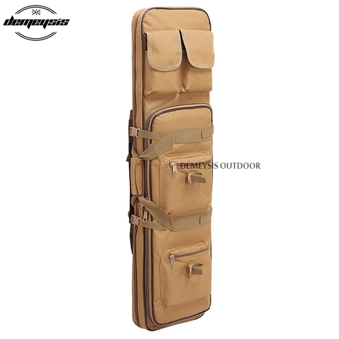 Mochila militar de nailon para caza al aire libre, bolsa de transporte cuadrada para Rifle, escopeta táctica, funda protectora, 100cm/39,4 pulgadas ► Foto 1/6