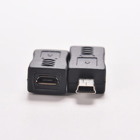 Micro USB hembra a Mini USB conector adaptador macho convertidor adaptador para teléfonos móviles MP3 ► Foto 1/6