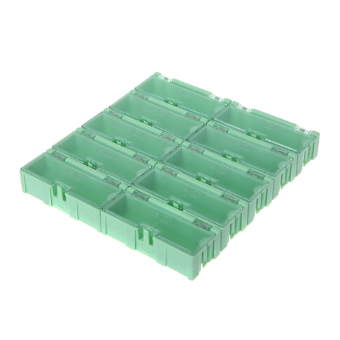 Mini caja electrónica SMD SMT, caja de almacenamiento de componentes electrónicos IC, 75x31.5x21.5mm ► Foto 1/6