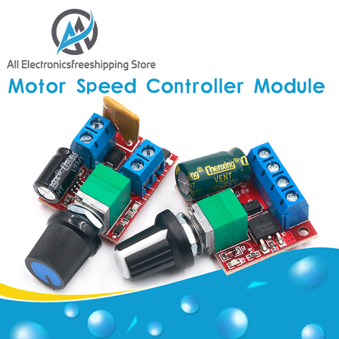 Módulo de DC-DC PWM, regulador de velocidad, interruptor de placa de ajuste, 12V, 24V, PN35, Mini controlador de velocidad del Motor de CC, 4,5 V-35V, 5A, 90W ► Foto 1/6