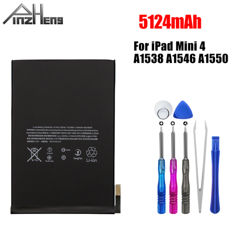 PINZHENG-Batería de repuesto para tableta, pila de 5124mAh para Apple iPad Mini 4 Mini4, A1538, A1546, A1550, de alta capacidad ► Foto 1/6