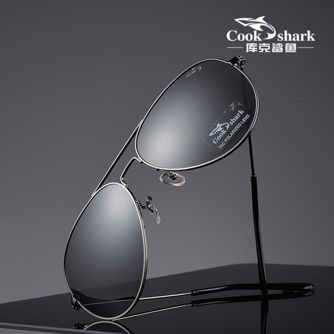 Cookshark-gafas de sol polarizadas para hombre, lentes de sol polarizadas para conducir, con espejo hipster de rana ► Foto 1/6