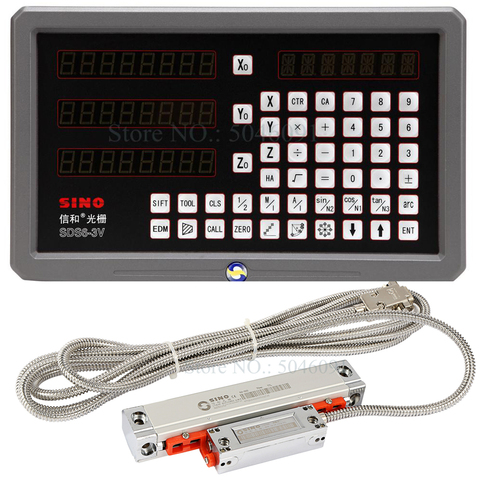 Torno de fresado 0.005mm 0.001mm SINO DRO kit SDS6-3V 3 ejes de lectura digital DRO + KA300 codificador lineal ► Foto 1/6