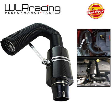WLR RACING-entrada de aire con ventilador Universal Racing fibra de carbono Kit de inducción de alimentación en frío Kit de entrada de aire caja de filtro de aire WLR-AIT14 ► Foto 1/6