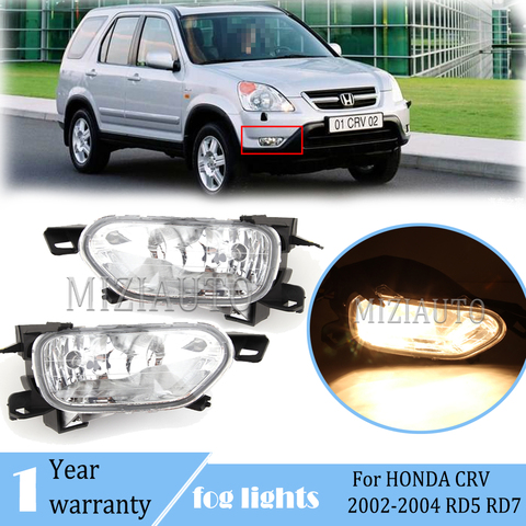 Luces LED de niebla para Honda CRV CR-V RD5 RD7 2002-2004 SUV faros antiniebla faros frente lámparas de luz de niebla con bombilla niebla ► Foto 1/6