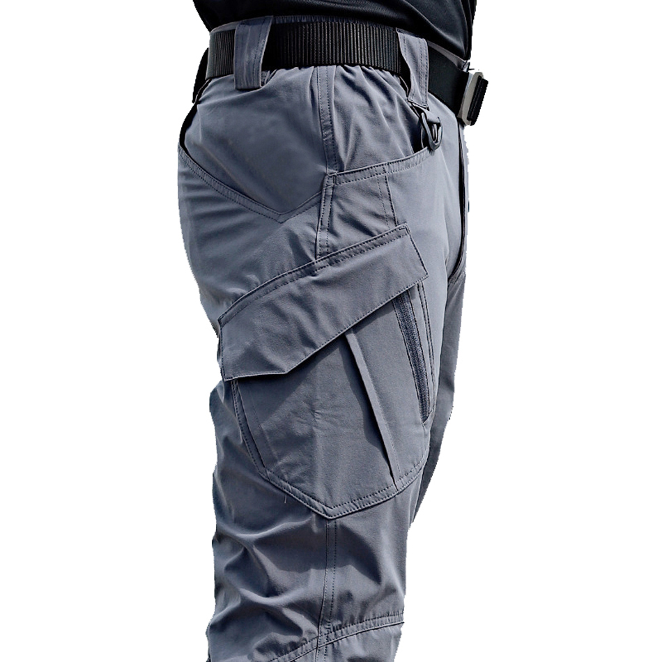 pantalón táctico militar urbano Pantalones tácticos elásticos de varios bolsillos para hombre talla 6XL#Blue CUI para ir al trabajo 