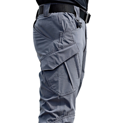  Pantalones tácticos para hombre, impermeables, de combate SWAT,  camuflaje militar, pantalones casuales con múltiples bolsillos, pantalones  de trabajo masculinos, Negro - : Ropa, Zapatos y Joyería