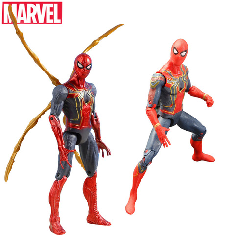 16CM Los vengadores de Marvel 3 Super héroe hombre araña figura de acción de juguete muñeca conjunto móvil juguetes de Spiderman niños Regalo de Cumpleaños de los niños ► Foto 1/3