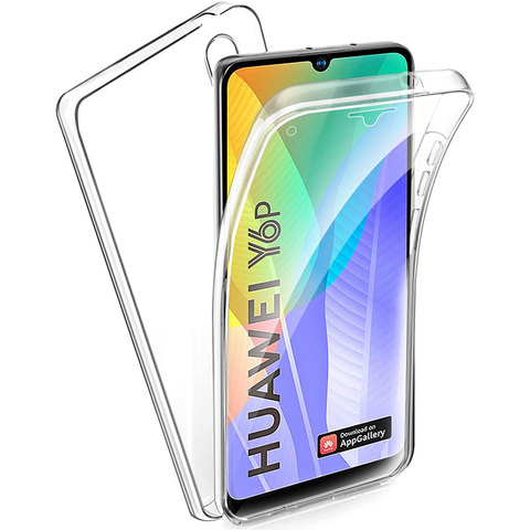 Para Huawei Y5 Y6 Y7 Y9 primer 2022 Y6S Y5P Y6P Y7P Y8P 2022 Y5P Y6P caso 360 grado cubierta 2 en 1 PC suave TPU frente ► Foto 1/6