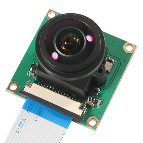 La cámara de Raspberry Pi para OV5647 5MP de 175 grados lente ojo de pez gran angular Raspberry Pi/4/ 3 modelo B, módulo de cámara ► Foto 1/6
