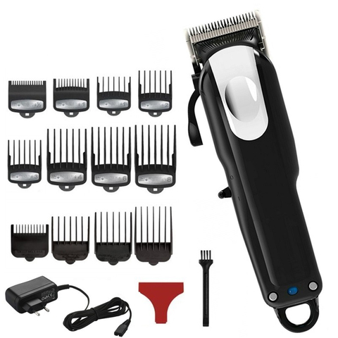 Cortadora de pelo de barbería profesional para hombres máquina de corte de pelo eléctrica kit de corte de pelo ► Foto 1/6