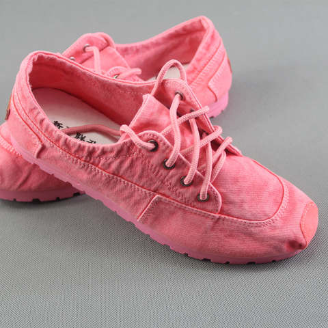 2022 novedad de verano estilo de las mujeres solteros zapatos viejos zapatos de tela de Beijing Denim zapatos de lona + mano bordado plantilla ► Foto 1/6