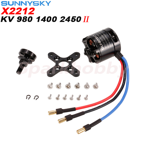 1PC SUNNYSKY Original X2212 KV980/KV1400/KV2450 Motor sin escobillas (plano del eje) RC quadcopter y 3D fijo-ala del avión ► Foto 1/6