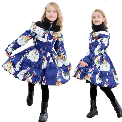 Chaquetas rusas de invierno para niños y niñas, Parka cálida, larga, ropa de 10 a 12 años, novedad de 2022 ► Foto 1/6