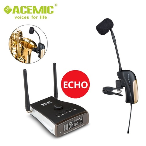 Micrófono de saxofón inalámbrico, PR-8/ST-4 ECHO, UHF, función de reverberación, PR-8ECHO/ST-4 ► Foto 1/6