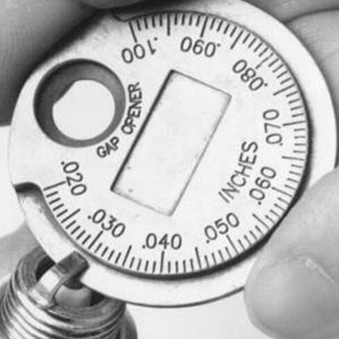 Calibrador Universal de bujías, herramienta de medición de calibre, tipo moneda, rango de 0,6-2,4mm, 1 ud. ► Foto 1/6