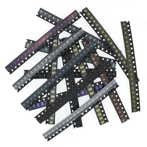 5x20 piezas/Color = 100 piezas 1206 piezas 0805 de 0603/rojo/verde/azul/blanco/LED amarillo SMD kit de componentes electrónicos ► Foto 1/6