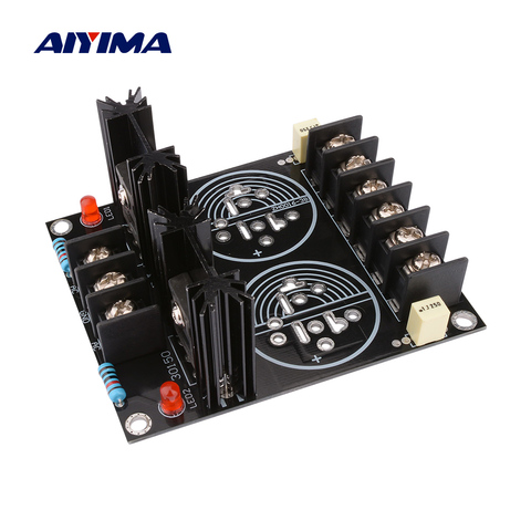 AIYIMA 120A Amplificador rectificador filtro placa de potencia 2 condensador de soldadura Schottky rectificación sonido Amplificador DIY ► Foto 1/6