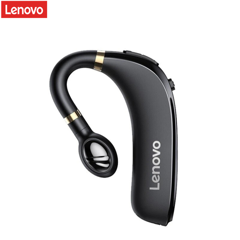 Lenovo-auriculares inalámbricos HX106, cascos con Bluetooth 5,0, gancho para la oreja, con micrófono, para reunión de conducción ► Foto 1/6