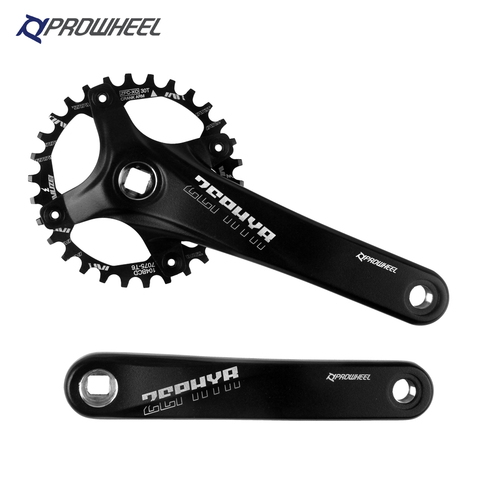 Prowheel-cigüeñal de bicicleta de montaña, piñones de 170/75mm, manivela de orificio cuadrado 30/32/34/36/38/40/42/44/46/48/50/52T, Piñón 104BCD, piezas de MTB ► Foto 1/6