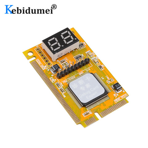 Kebidumei Mini PCI-E LPC PC analizador comprobador POST prueba de tarjeta para el ordenador portátil del cuaderno Hexadecimal de pantalla ► Foto 1/5