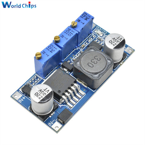 Controlador LED LM2596 DC-DC, convertidor regulador de tensión regulable, reductor, módulo de fuente de alimentación ajustable, 7V-35V a 1,25 V-30V 3A ► Foto 1/6