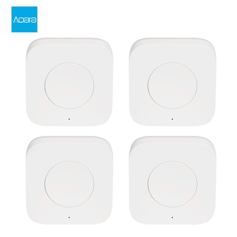 Aqara-interruptor inalámbrico inteligente, Control remoto inteligente de una tecla, aplicación inteligente de seguridad para el hogar, Control por aplicación, con Homekit ► Foto 1/6