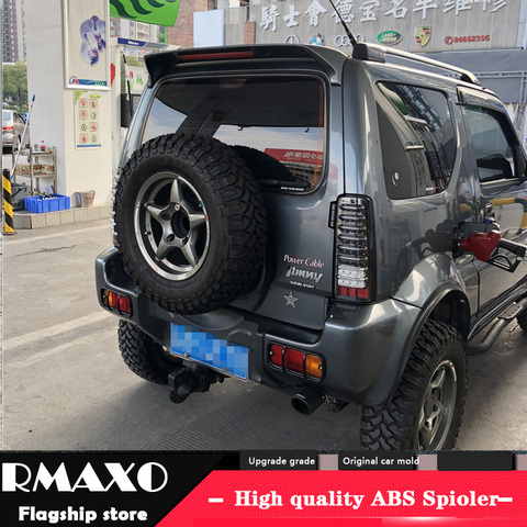 Para SUZUKI JIMNY Spoiler 2007-2017 SUZUKI JIMNY Material del ABS de la alta calidad alerón trasero de coche con imprimación de Color Spoiler trasero ► Foto 1/3