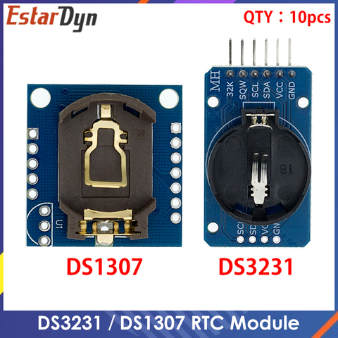 Módulo IIC DS3231 AT24C32 DS1302 Módulo de reloj de precisión, Memoria DS1307, Mini módulo en tiempo Real 3,3 V/5V para Raspberry Pi, 10 Uds. ► Foto 1/6