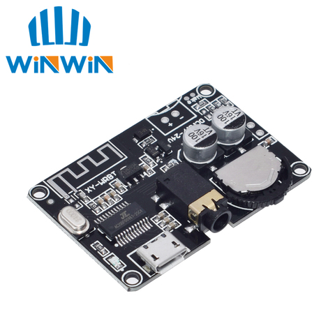 Placa receptora de Audio Bluetooth 5,0, placa decodificadora sin pérdidas mp3, DC3.7V-24V, módulo de música estéreo inalámbrico XY-WRBT ► Foto 1/6