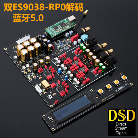 Placa decodificadora DAC de doble núcleo ES9038PRO compatible con decodificación DSD 384K decodificador Coaxial de fibra sin pérdidas ► Foto 1/5