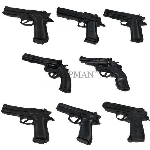 Pistola para montar en plástico 4D, modelo PPK M1911, Dersert, águila, Revolver, Browning, figuras de acción para Solider Beretta, Kits de armas, 1/6 ► Foto 1/6