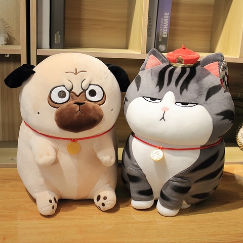 Juguete de peluche Kawaii Shar Pei para niña, muñeco de gato de dibujos animados suave, almohada de juguete para bebé, decoración para el hogar, regalo de cumpleaños ► Foto 1/6