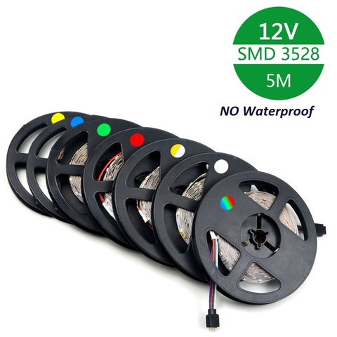 Tira de luces LED DC12V 2835 SMD RGB WW no impermeable 60Leds/m cinta Led decoración del hogar lámpara decoración del coche ► Foto 1/6