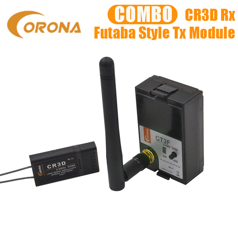 Corona de Radio de 2,4 GHz de Control CT3F Módulo de radiofrecuencia y CR3D receptor DSSS FUTABA 3PK HITEC ► Foto 1/4