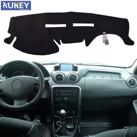 Xukey-cubierta de tablero de instrumentos de coche, tapete de salpicadero para protector antipolvo para Renault Dacia Duster 2014 2015 2016 2017 ► Foto 1/6