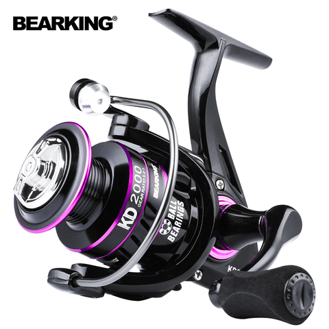 BEARKING-carrete de pesca de Metal de alta velocidad, carrete giratorio con mango CNC, para agua salada, 10kg, 5,0: 1, 4,7: 1 ► Foto 1/6