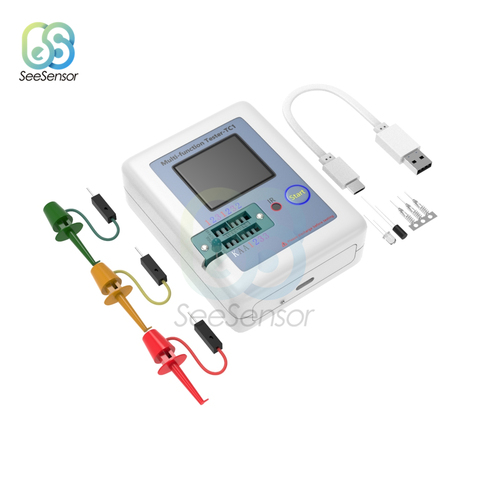 LCR-TC1-probador de transistores, multímetro, diodo, triodo, capacitancia, medidor LCR ESR, NPN, PNP, MOSFET IR, probador multifunción ► Foto 1/6