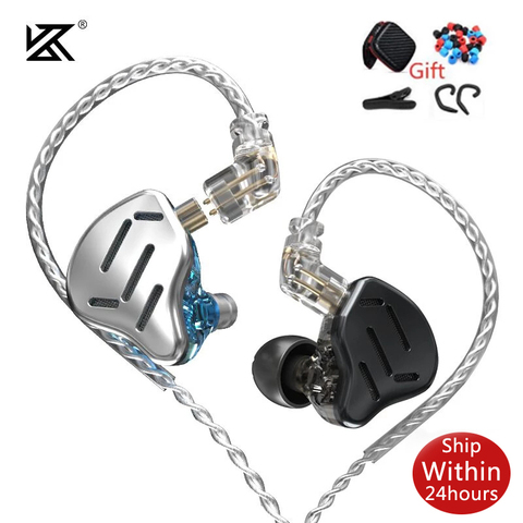 KZ ZAX 7BA 1DD-auriculares internos híbridos, Auriculares deportivos de Metal HIFI de 16 unidades para música, auriculares de botón graves para ZSX EDX ASX ZS10 PRO ZSN Z1 S2 ► Foto 1/6