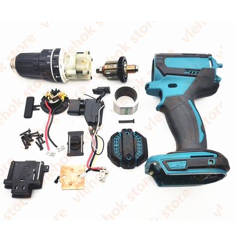 Herramienta de poder accesorios para MAKITA DHP482 DHP482RME DHP482RAE DHP482RFE DHP482Z armadura del Rotor del campo de estátor interruptor sostenedor de cepillo ► Foto 1/2