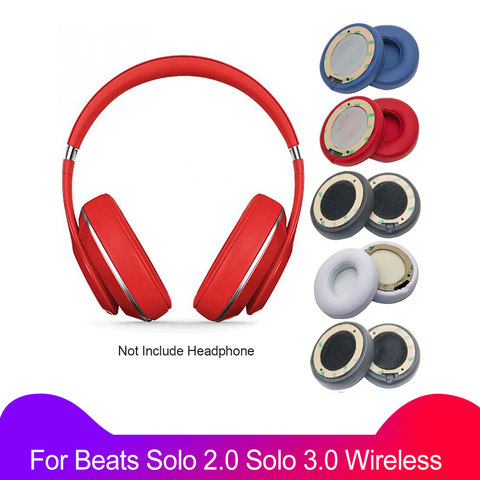 1 par de almohadillas de esponja para Beats Solo 2 Solo 3 almohadilla de repuesto para auricular Solo 2,0 3,0 auriculares inalámbricos almohadillas de espuma de memoria ► Foto 1/6