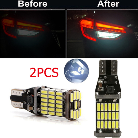 2x Canbus T15 bombilla LED Luz de marcha atrás de respaldo de coche para Opel Astra g/gtc/j/h Corsa Antara Meriva Zafira Insignia Mokka cualquier coche ► Foto 1/6