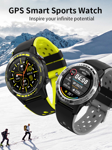 Reloj inteligente deportivo para hombre, con GPS, brújula, barómetro, tarjeta SIM, podómetro, Bluetooth 4,0, cámara ► Foto 1/6