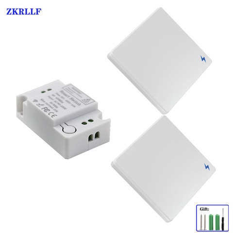 Interruptor de control remoto inalámbrico, 433Mhz, usado para lámpara de techo de pasillo/dormitorio/pasillo, bricolaje, interruptor de panel receptor de pared de CA 110V 220V RF ► Foto 1/6