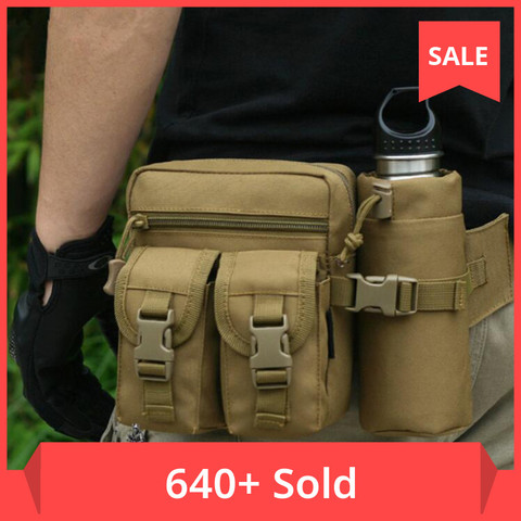 Bolso táctico de cintura para hombre Bolsa Tactica Militar impermeable al aire libre ► Foto 1/6