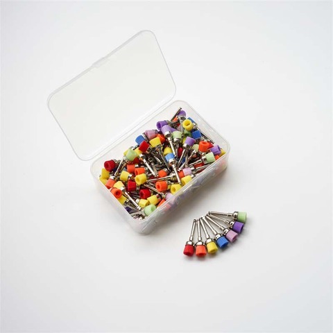 Cepillos de Pulido Dental para limpieza dental, brochas de nailon de Tipo de Cierre plana, cabeza de cepillo de 0,2/0,6 cm, productos dentales de china, 10 Uds. ► Foto 1/5