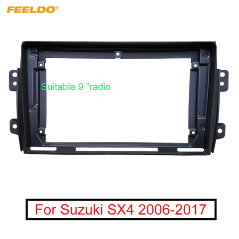 FEELDO-Adaptador de marco de salpicadero para coche, pantalla grande de 9 pulgadas, estéreo, 2Din, para Suzuki SX4, Kit de marco de Panel de Audio ► Foto 1/4