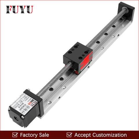 50 ~ 300mm Mini tornillo lineal guía carril etapa actuador deslizante lineal Tabla de movimiento Nema 11 Motor paso a paso ► Foto 1/6